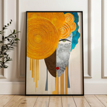 Portrait 026 Canvas Art 60 x 40 cm / Black