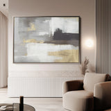 Abstract 027 Canvas Art 18" x 24" / 45 x 60 cm / Black