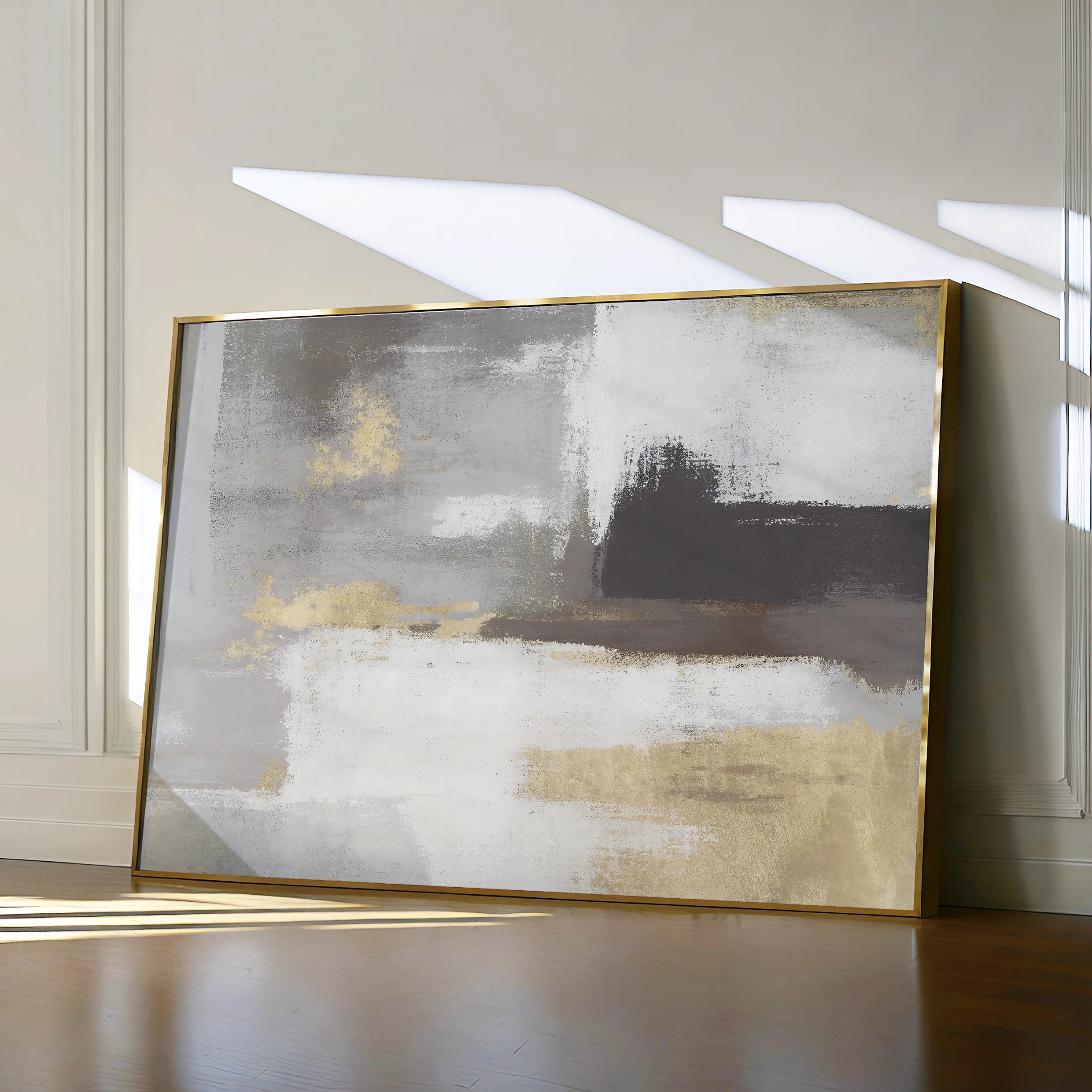 Abstract 027 Canvas Art 18" x 24" / 45 x 60 cm / Black