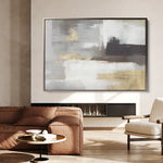 Abstract 027 Canvas Art 18" x 24" / 45 x 60 cm / Black