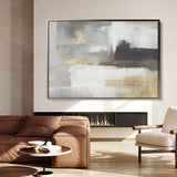 Abstract 027 Canvas Art 18" x 24" / 45 x 60 cm / Black