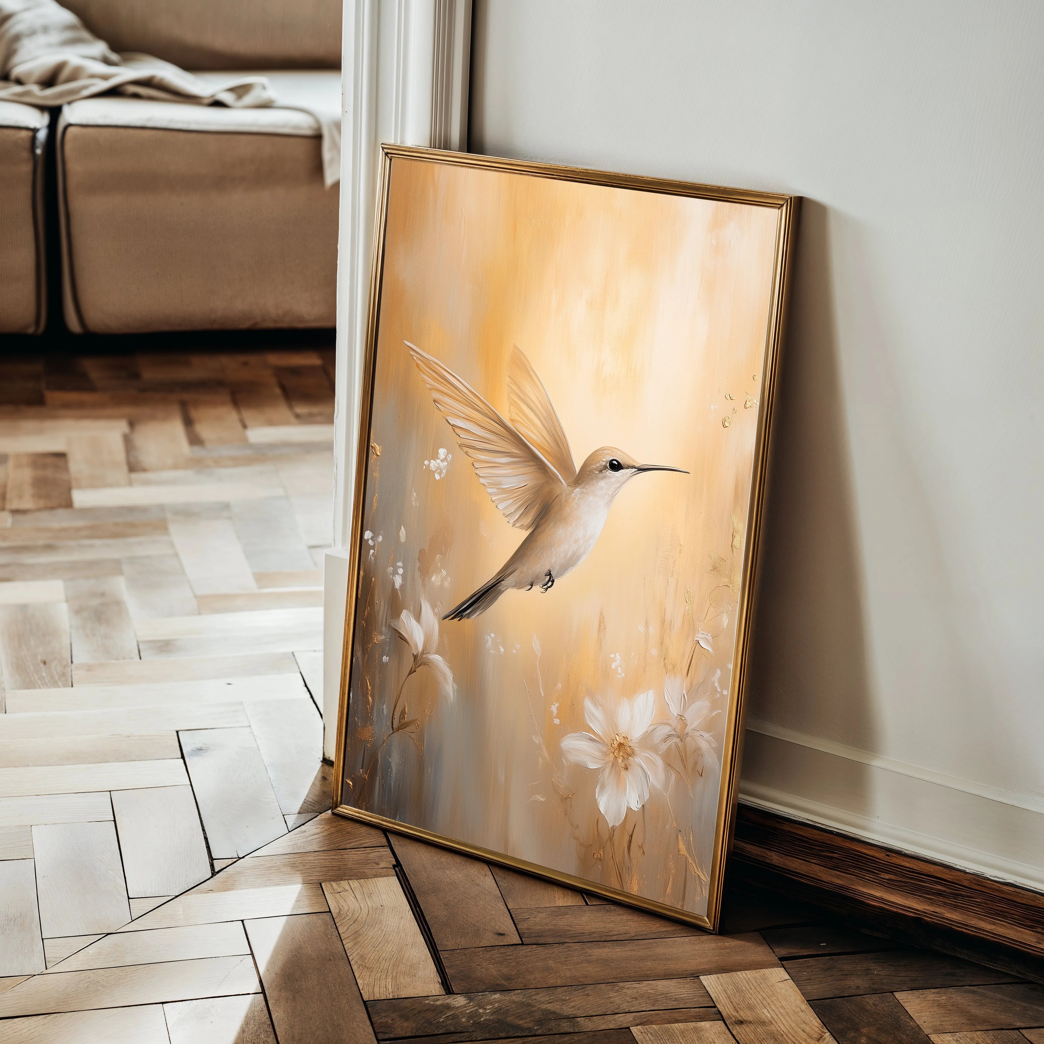Animals 027 Canvas Art 18" x 24" / 45 x 60 cm / Black