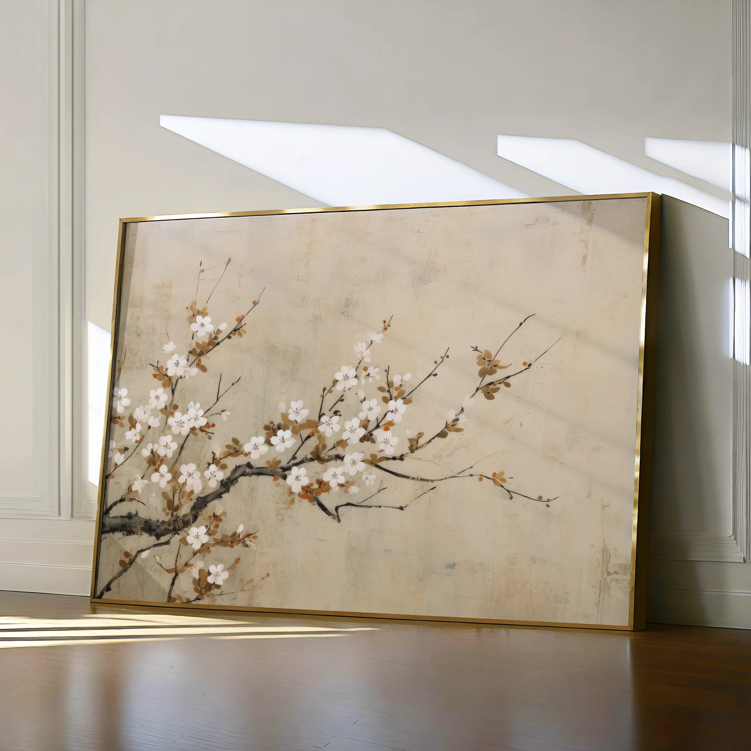 Floral 027 Canvas Art 18" x 24" / 45 x 60 cm / Black