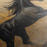 Horses 027 Canvas Art 18" x 24" / 45 x 60 cm / Black