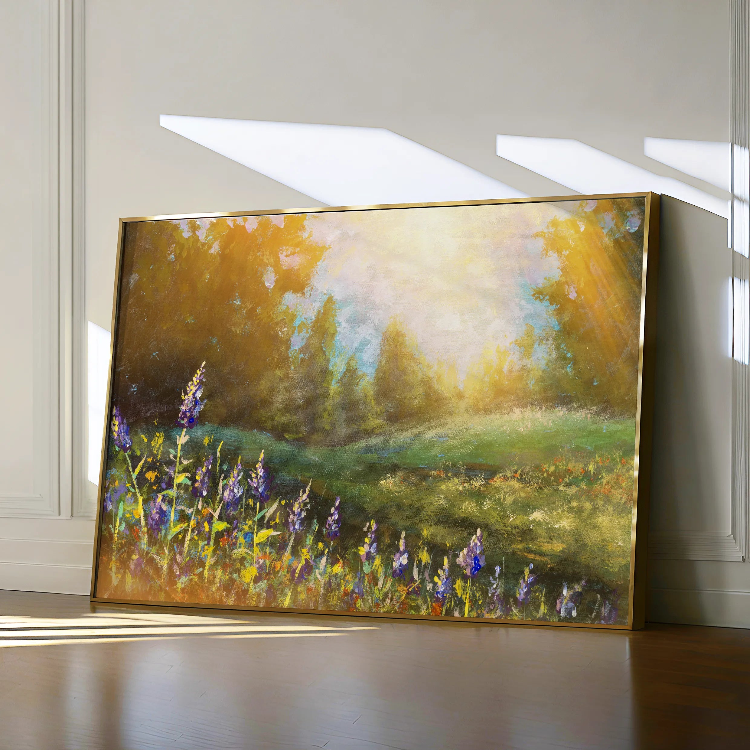 Landscape 027 Canvas Art 18" x 24" / 45 x 60 cm / Black