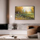 Landscape 027 Canvas Art 18" x 24" / 45 x 60 cm / Black
