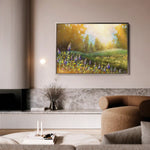 Landscape 027 Canvas Art 60 x 40 cm / Black