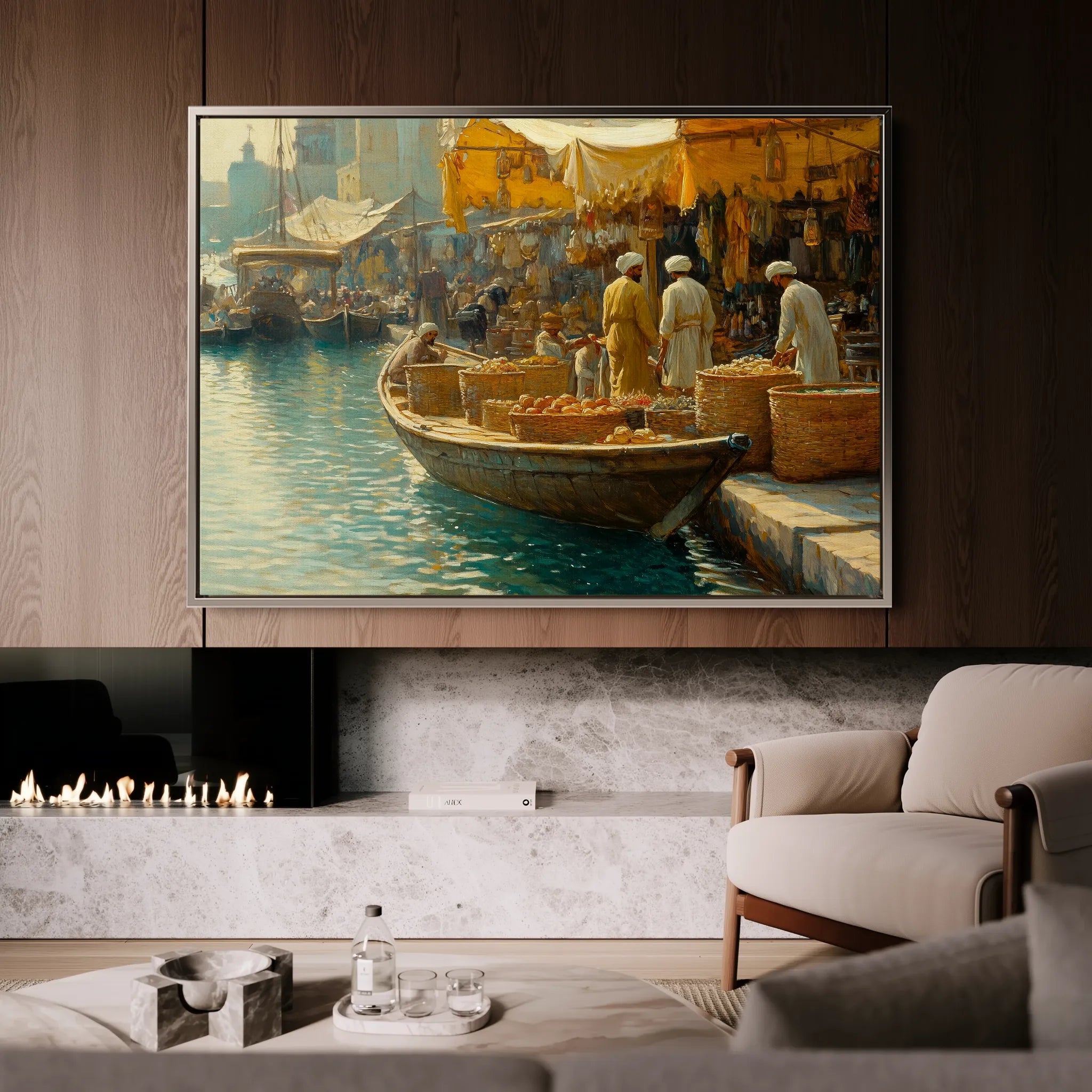 Orientalist 027 Canvas Art 18" x 24" / 45 x 60 cm / Black