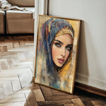 Portrait 027 Canvas Art 18" x 24" / 45 x 60 cm / Black