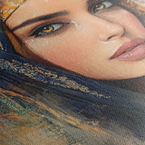 Portrait 027 Canvas Art 18" x 24" / 45 x 60 cm / Black