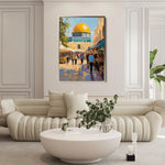 Palestine 027 Canvas Art 60 x 40 cm / Black