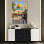 Palestine 027 Canvas Art 60 x 40 cm / Black
