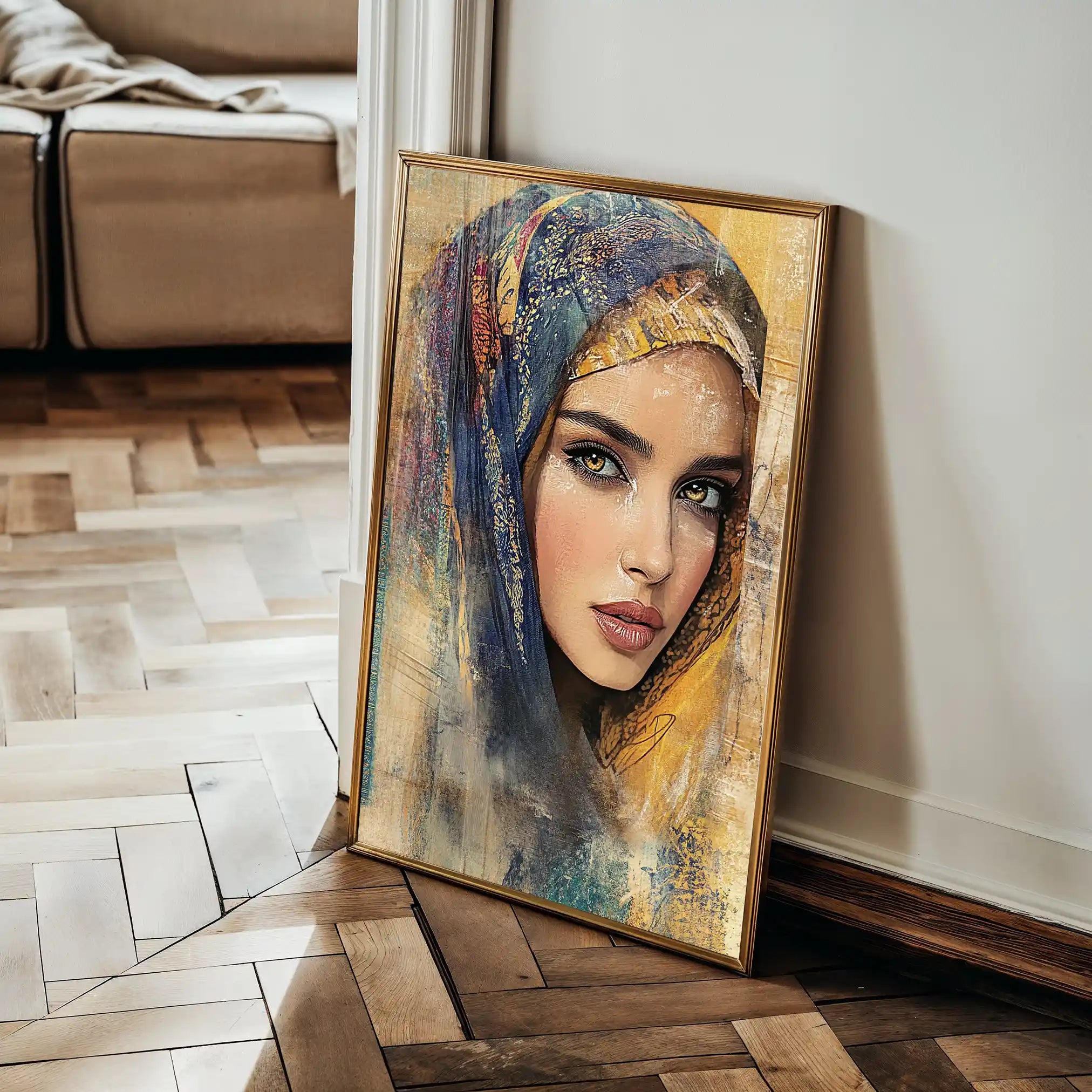 Portrait 027 Canvas Art 60 x 40 cm / Black