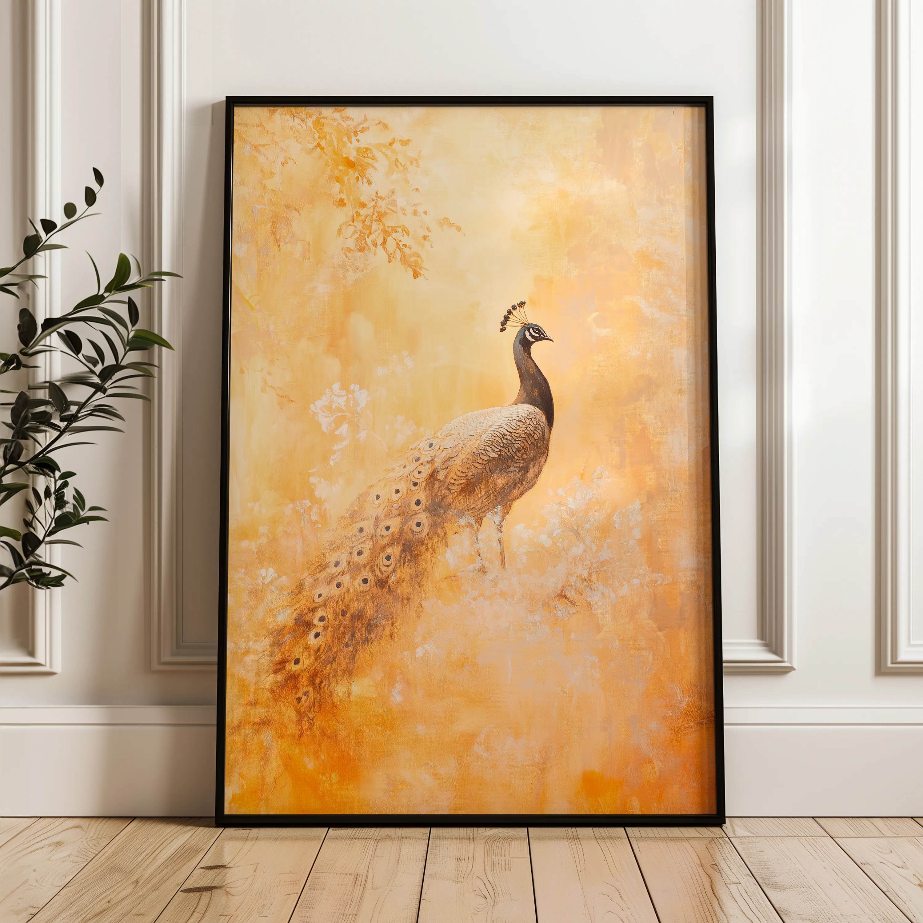 Animals 028 Canvas Art 18" x 24" / 45 x 60 cm / Black