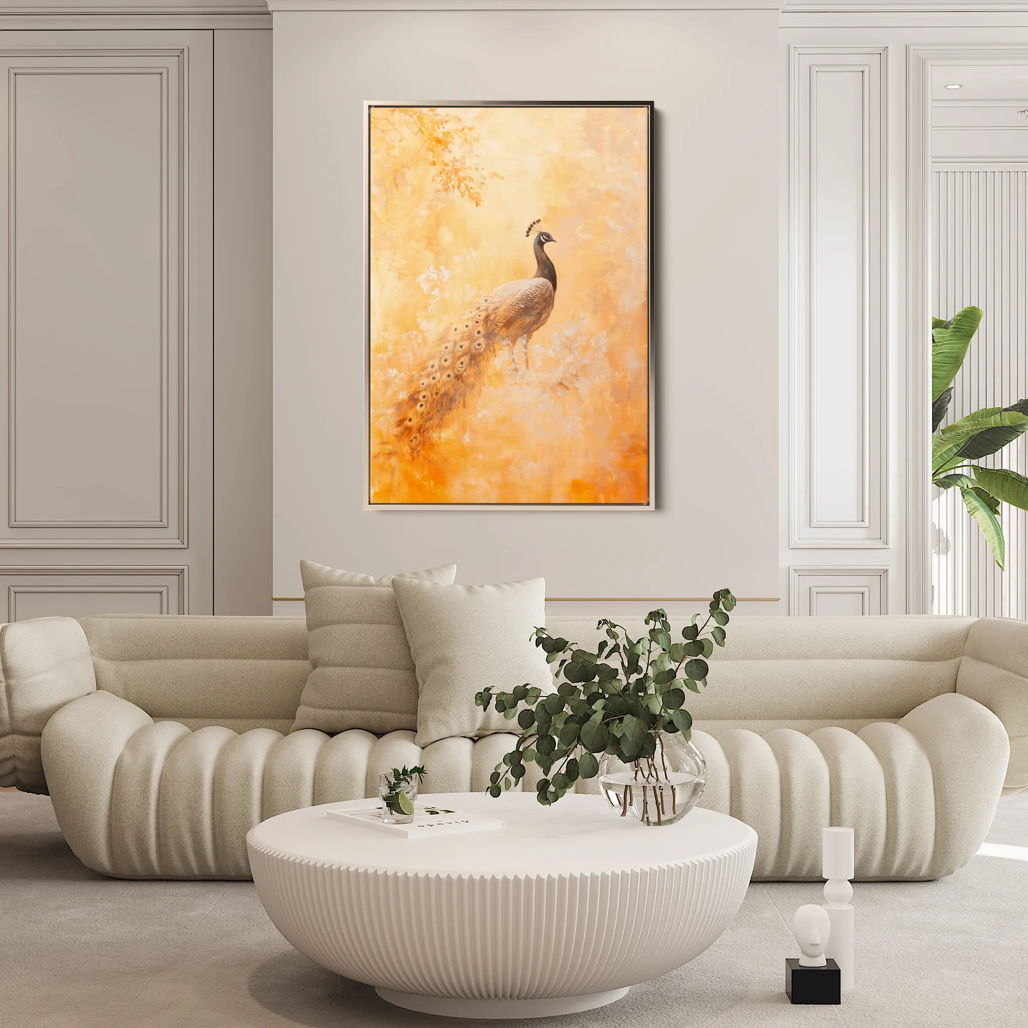 Animals 028 Canvas Art 18" x 24" / 45 x 60 cm / Black