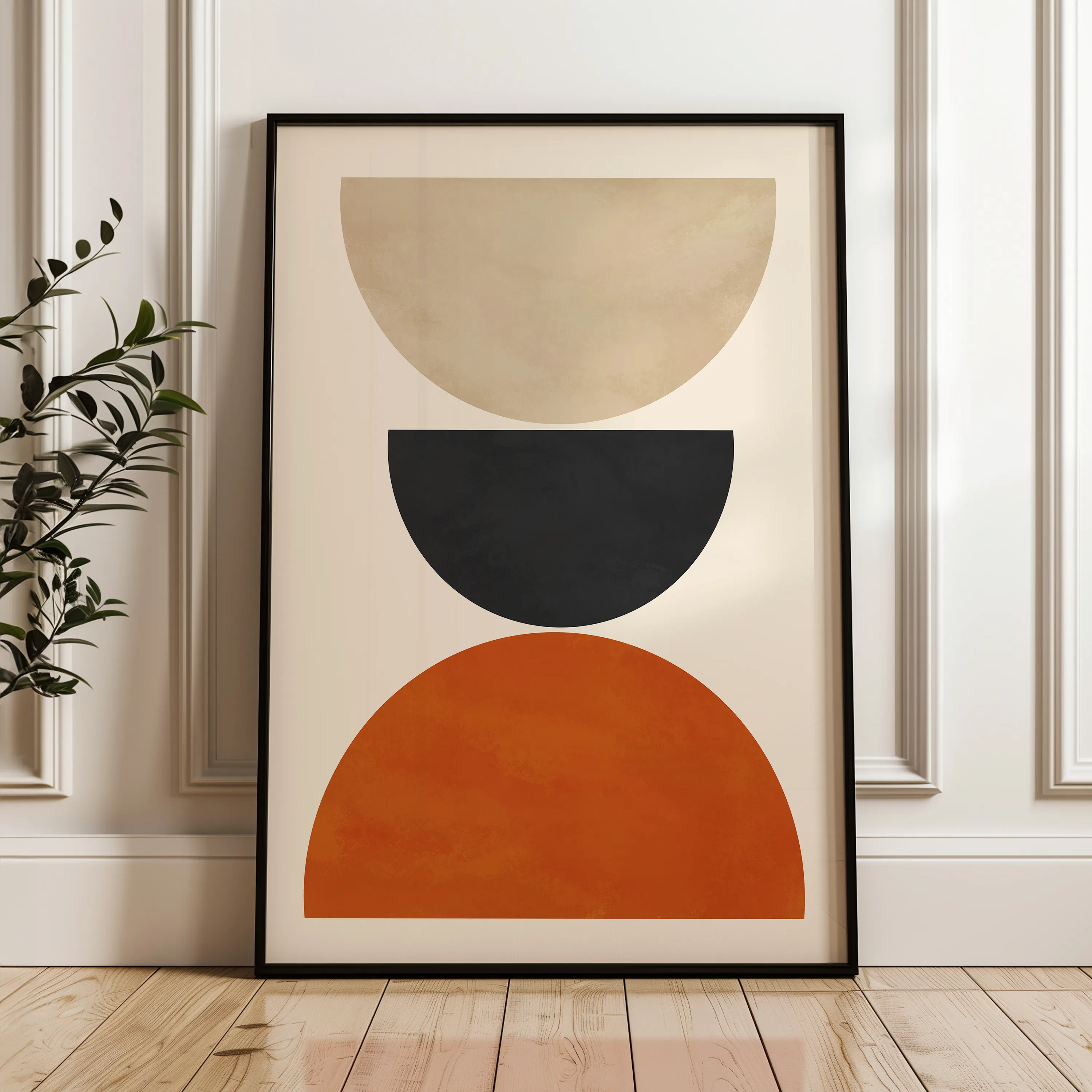 Boho 028 Canvas Art 18" x 24" / 45 x 60 cm / Black
