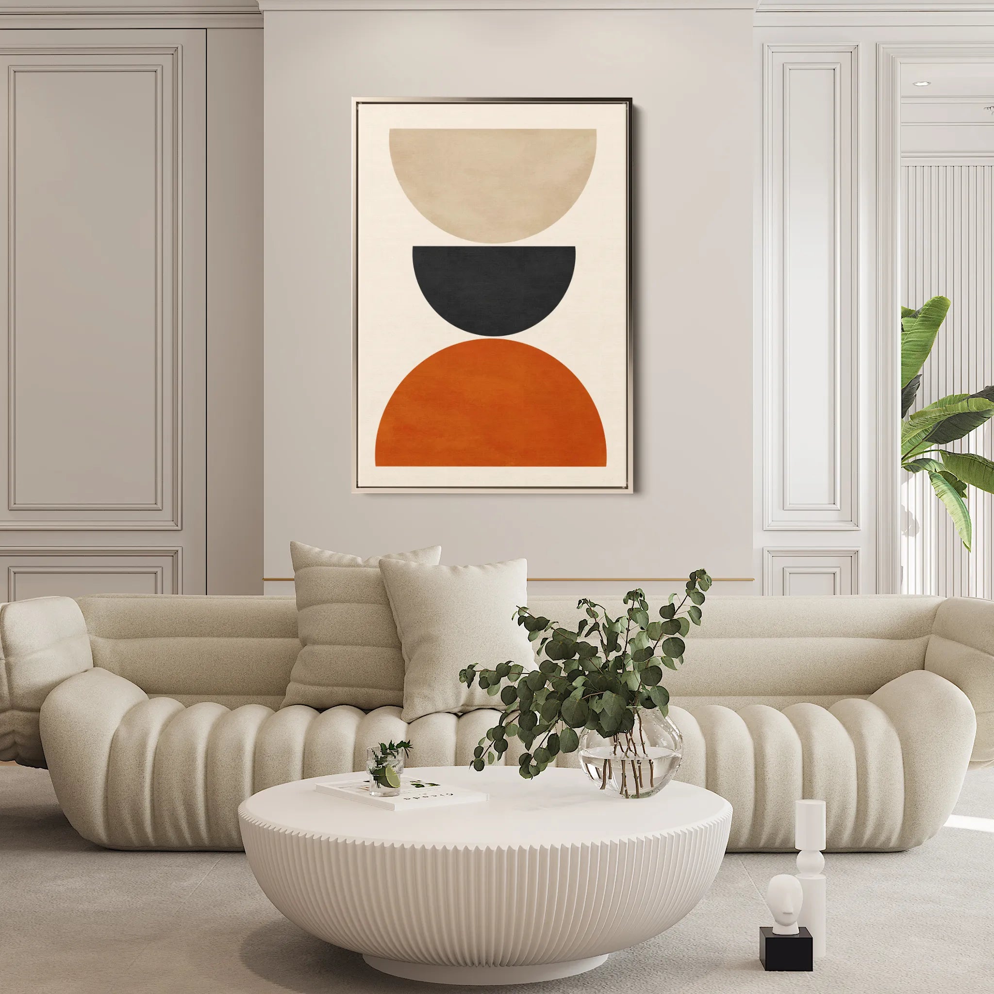 Boho 028 Canvas Art 18" x 24" / 45 x 60 cm / Black
