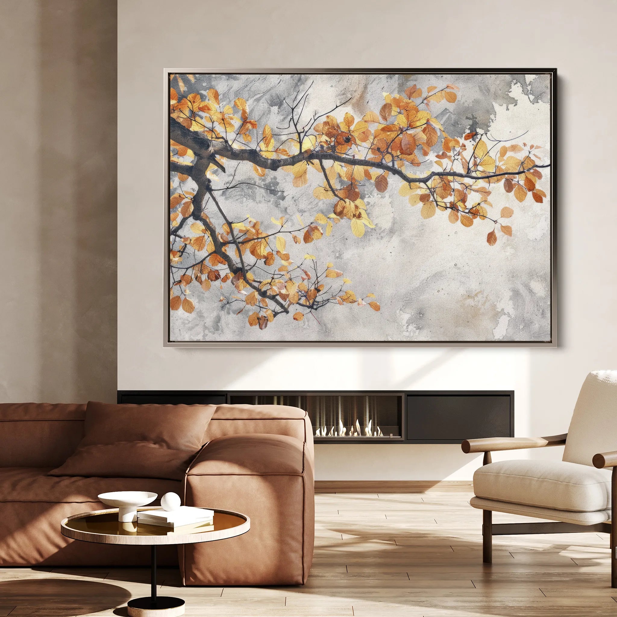 Floral 028 Canvas Art 18" x 24" / 45 x 60 cm / Black