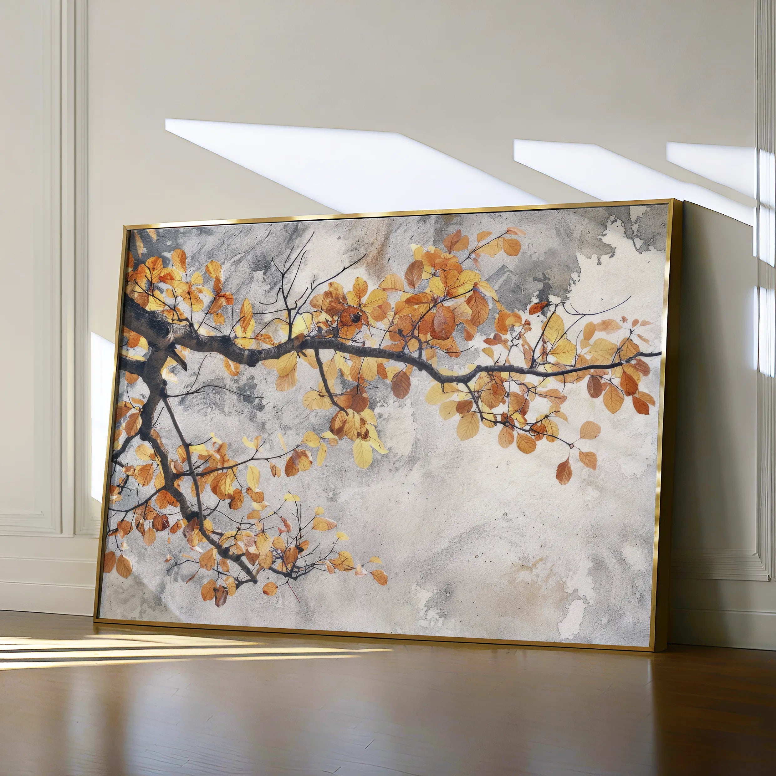 Floral 028 Canvas Art 18" x 24" / 45 x 60 cm / Black
