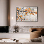 Floral 028 Canvas Art 60 x 40 cm / Black