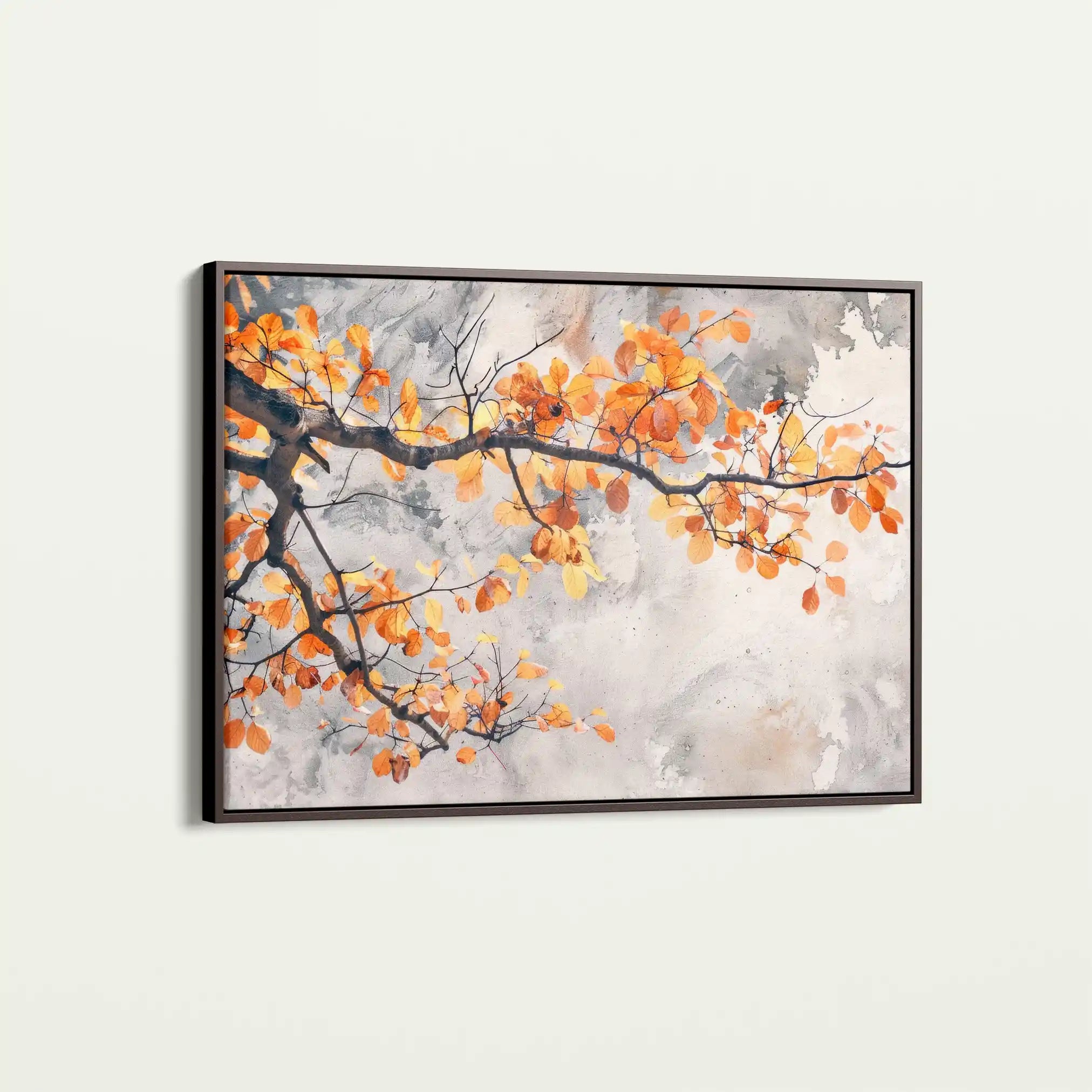 Floral 028 Canvas Art 60 x 40 cm / Black