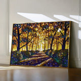 Landscape 028 Canvas Art 18" x 24" / 45 x 60 cm / Black
