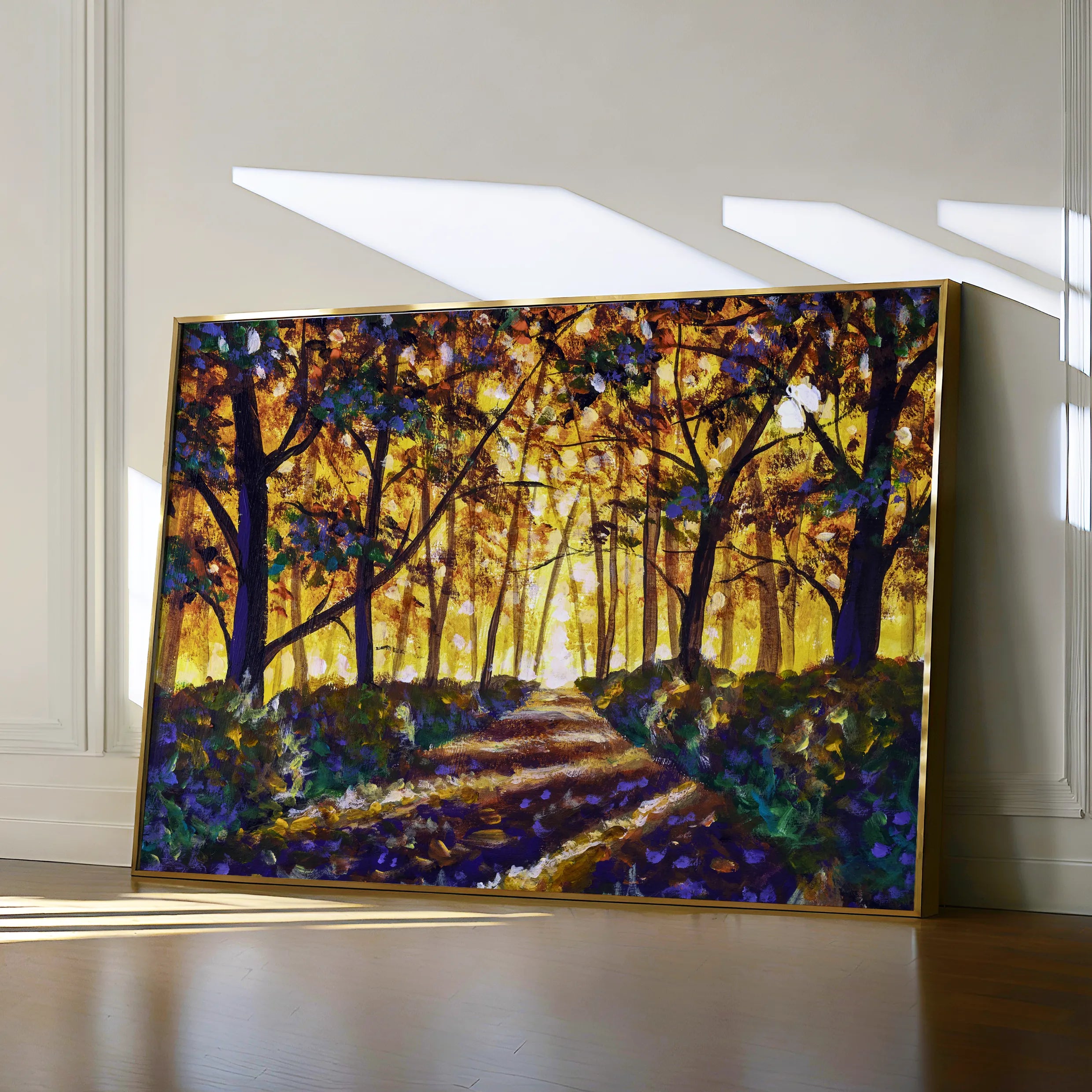 Landscape 028 Canvas Art 18" x 24" / 45 x 60 cm / Black