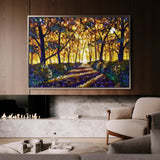 Landscape 028 Canvas Art 18" x 24" / 45 x 60 cm / Black