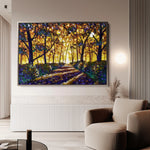 Landscape 028 Canvas Art 18" x 24" / 45 x 60 cm / Black