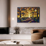 Landscape 028 Canvas Art 18" x 24" / 45 x 60 cm / Black