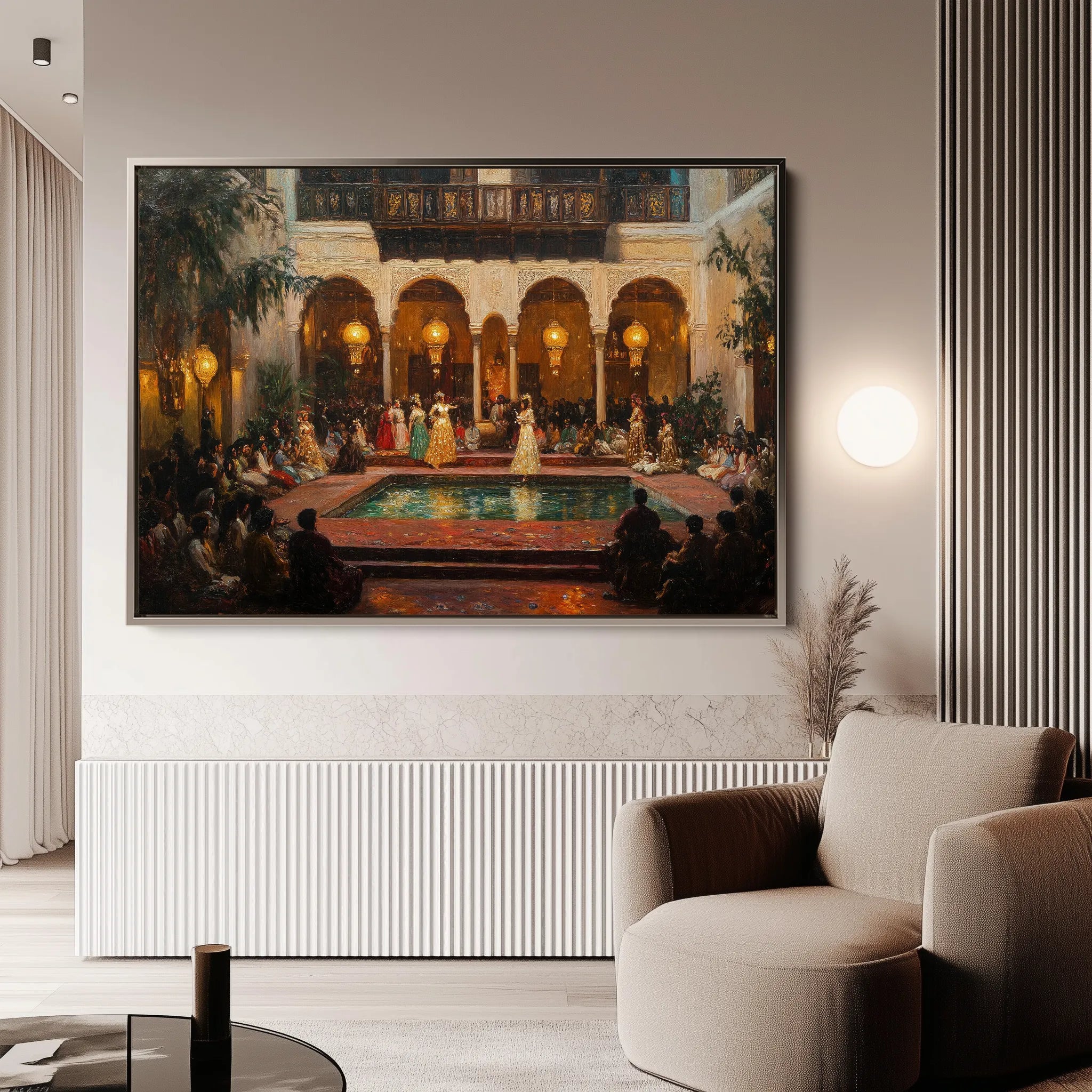 Orientalist 028 Canvas Art 18" x 24" / 45 x 60 cm / Black
