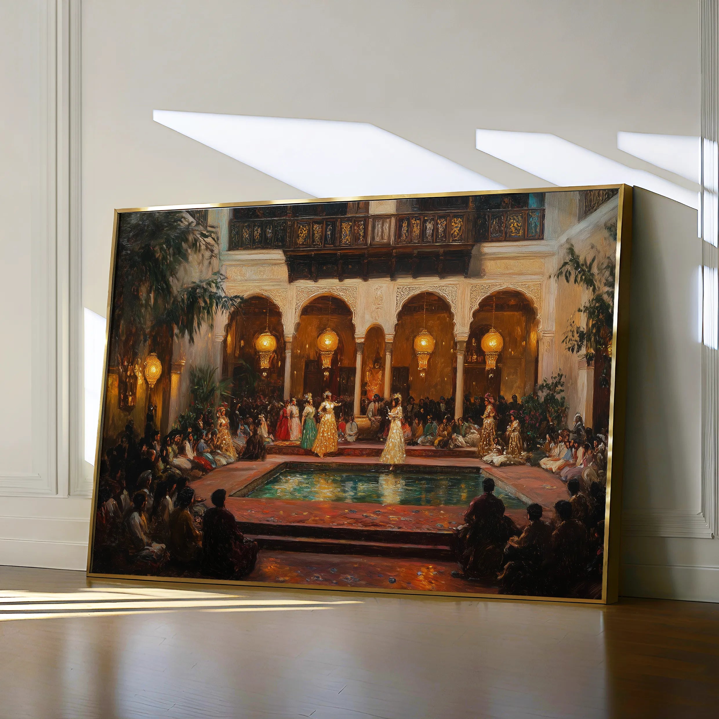 Orientalist 028 Canvas Art 18" x 24" / 45 x 60 cm / Black