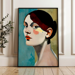 Portrait 028 Canvas Art 60 x 40 cm / Black