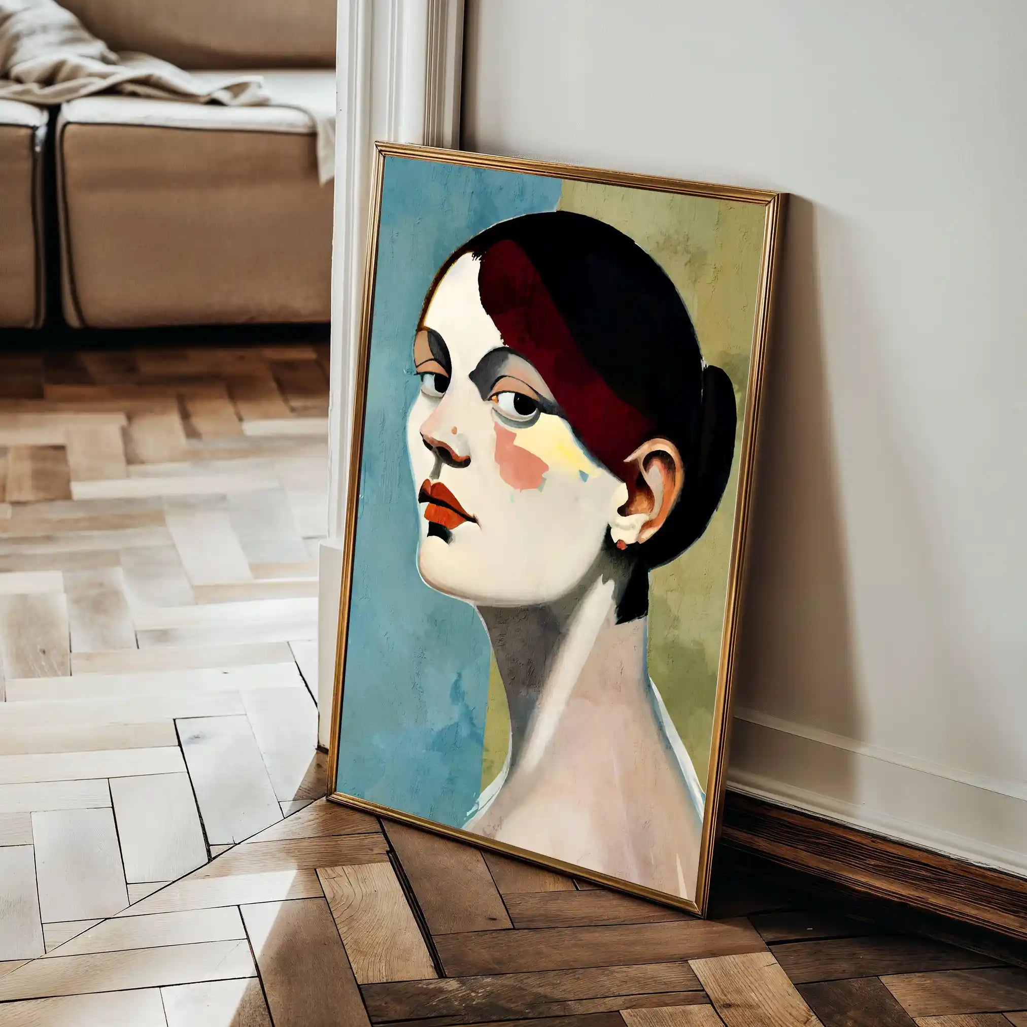 Portrait 028 Canvas Art 60 x 40 cm / Black