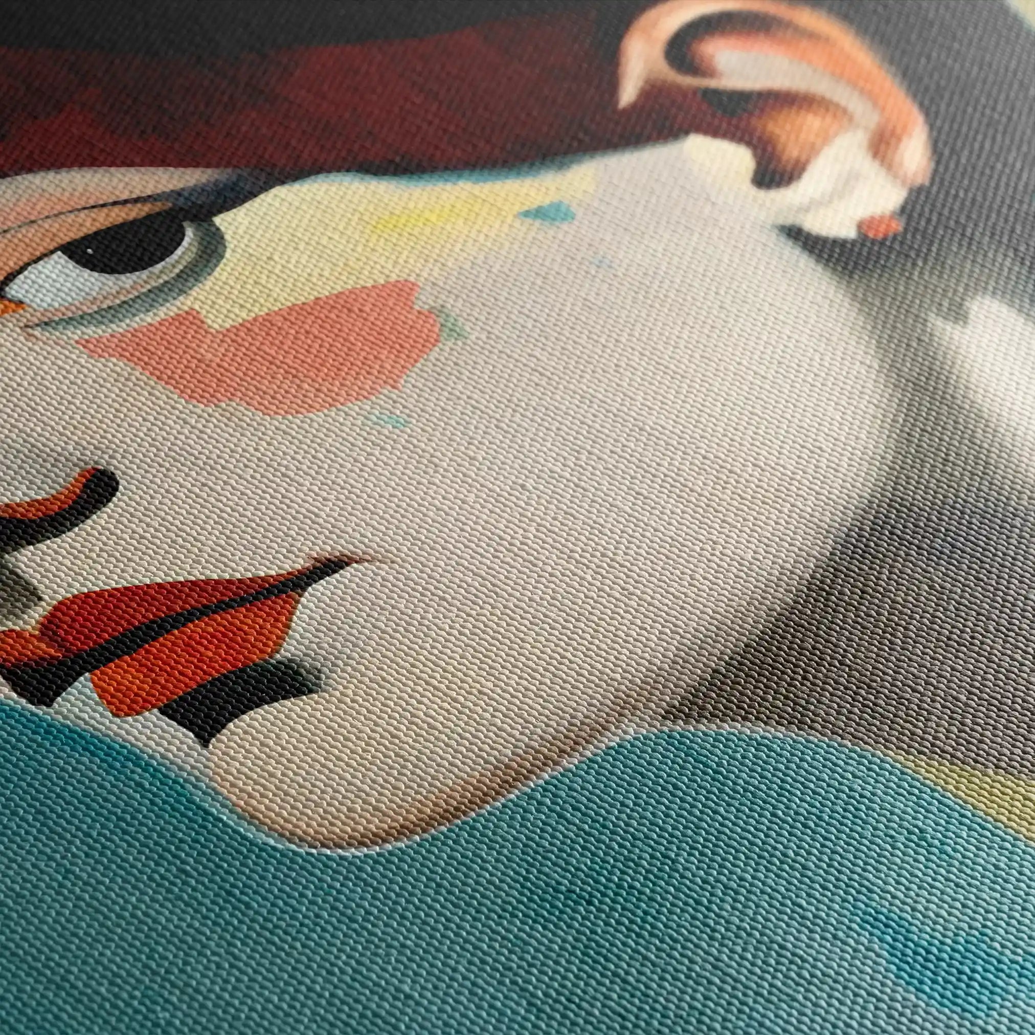Portrait 028 Canvas Art 60 x 40 cm / Black