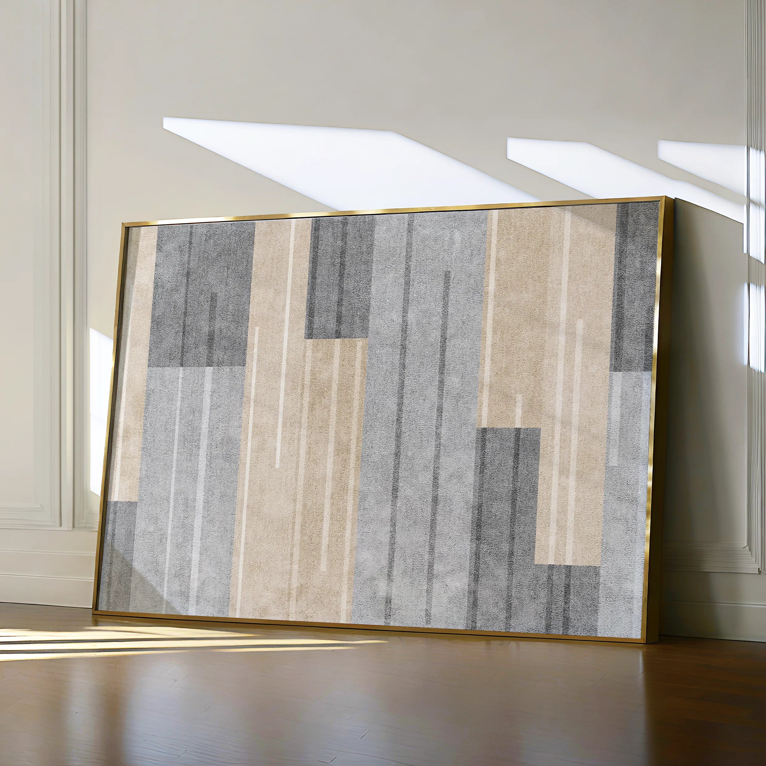 Abstract 029 Canvas Art 18" x 24" / 45 x 60 cm / Black