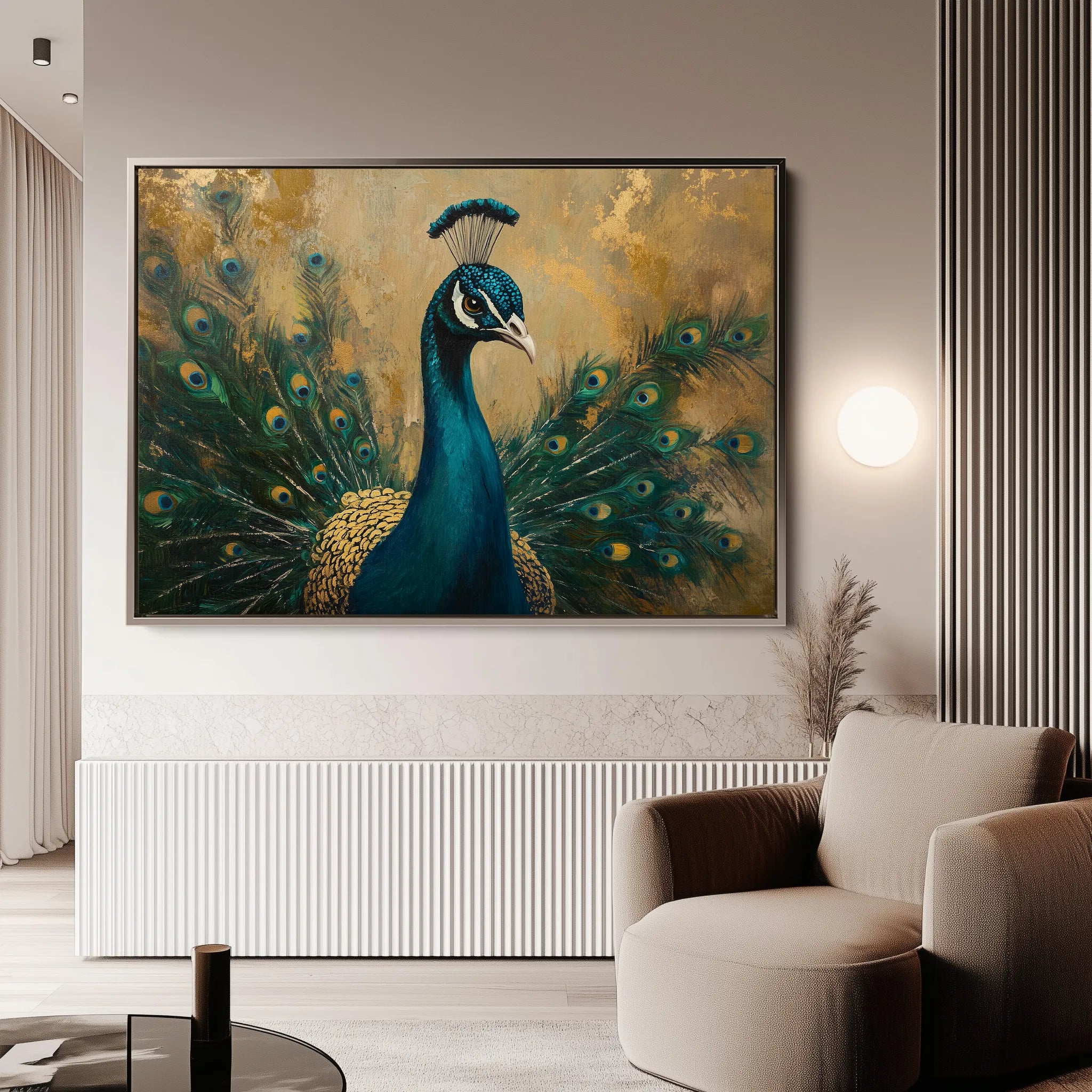 Animals 029 Canvas Art 18" x 24" / 45 x 60 cm / Black