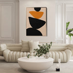 Boho 029 Canvas Art 18" x 24" / 45 x 60 cm / Black