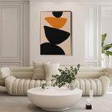 Boho 029 Canvas Art 18" x 24" / 45 x 60 cm / Black