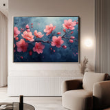 Floral 029 Canvas Art 18" x 24" / 45 x 60 cm / Black