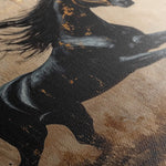 Horses 029 Canvas Art 60 x 40 cm / Black