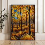 Landscape 029 Canvas Art 18" x 24" / 45 x 60 cm / Black