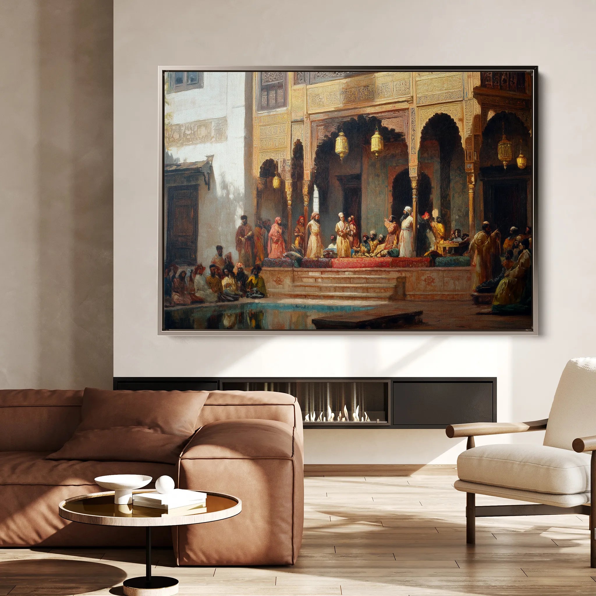 Orientalist 029 Canvas Art 18" x 24" / 45 x 60 cm / Black