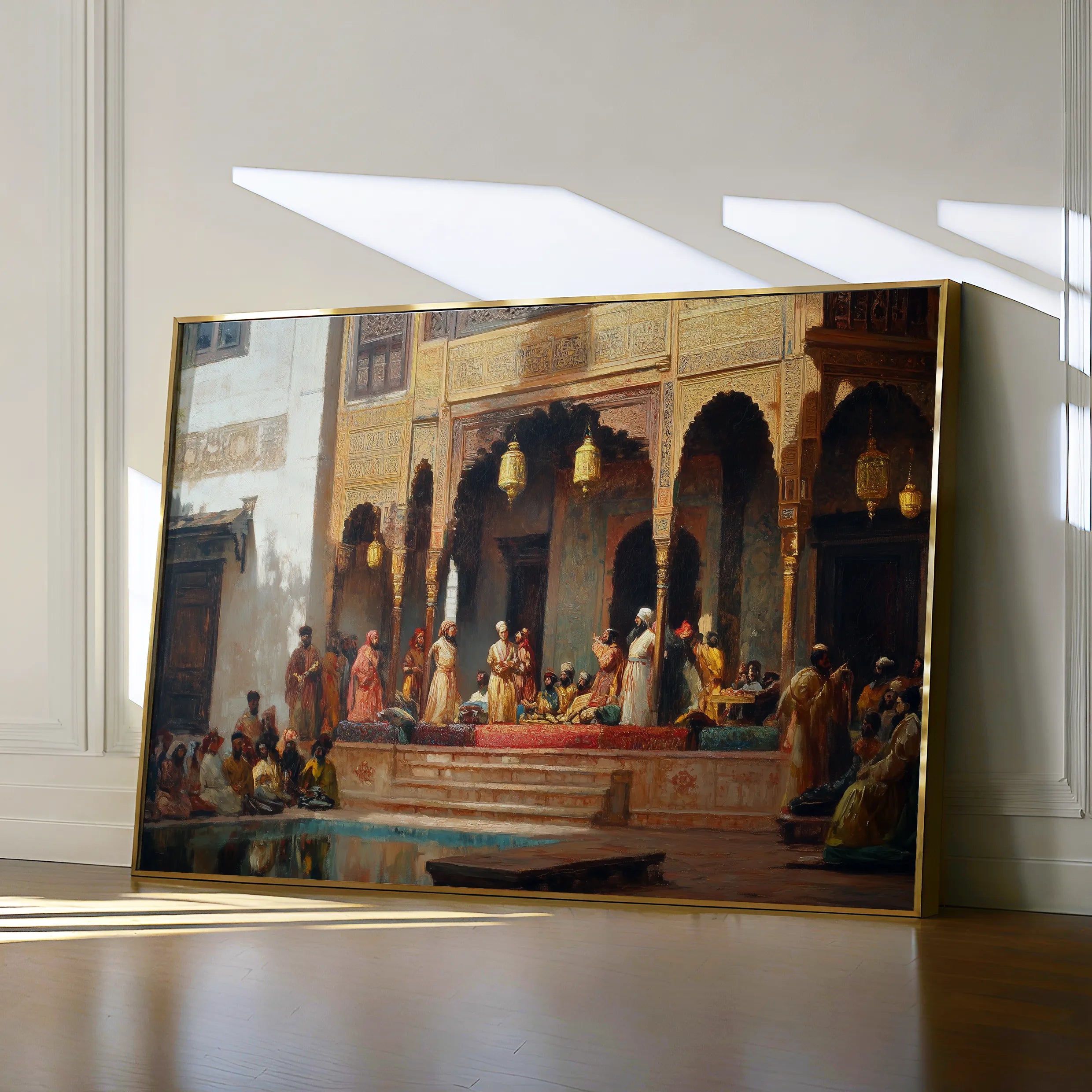 Orientalist 029 Canvas Art 18" x 24" / 45 x 60 cm / Black