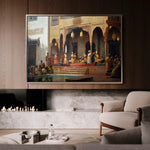 Orientalist 029 Canvas Art 18" x 24" / 45 x 60 cm / Black