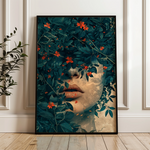 Portrait 029 Canvas Art 18" x 24" / 45 x 60 cm / Black