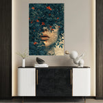 Portrait 029 Canvas Art 18" x 24" / 45 x 60 cm / Black