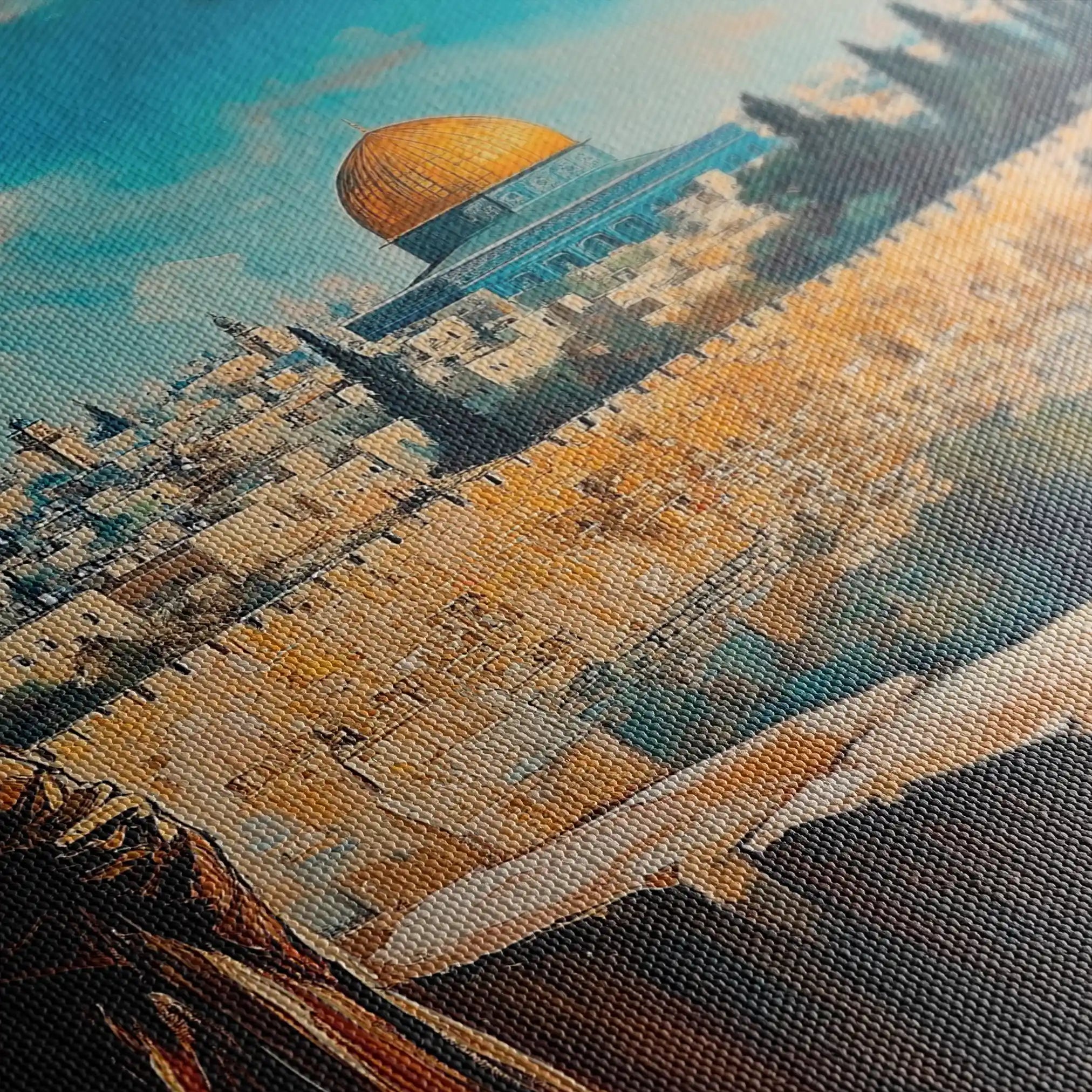 Palestine 029 Canvas Art 60 x 40 cm / Black