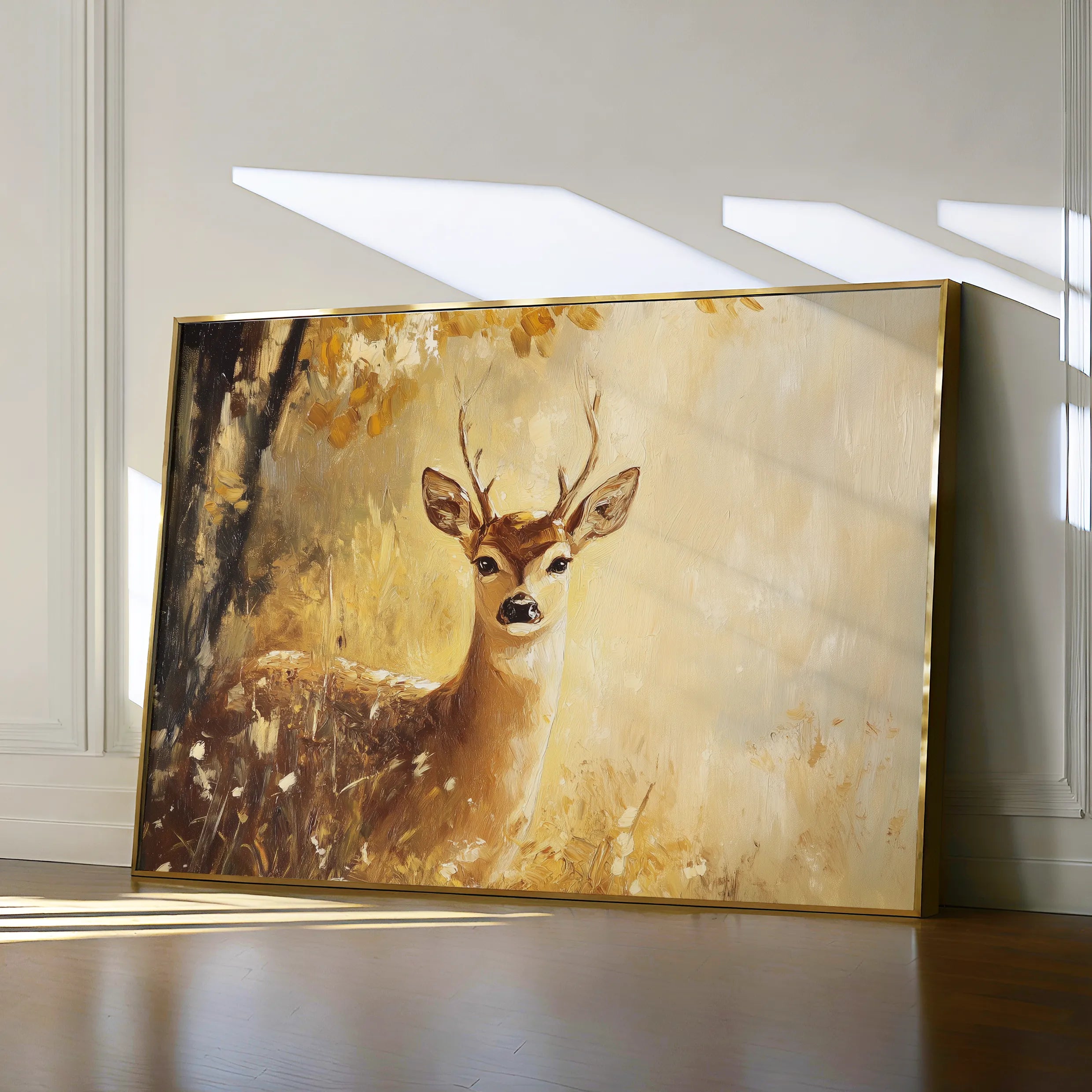 Animals 030 Canvas Art 18" x 24" / 45 x 60 cm / Black