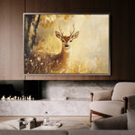 Animals 030 Canvas Art 18" x 24" / 45 x 60 cm / Black